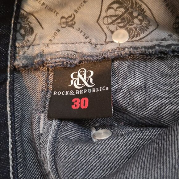 Rock & Republic Los Angeles Siella Ladies Dark Wash Jeans - Picture 3 of 11